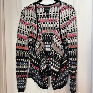 NIC+ZOE Women's Multicolor Open Front Cardigan